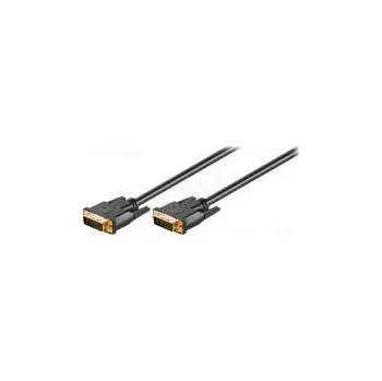 Video kabel Cable DVI-I (24+5) plug,both sides 3m black