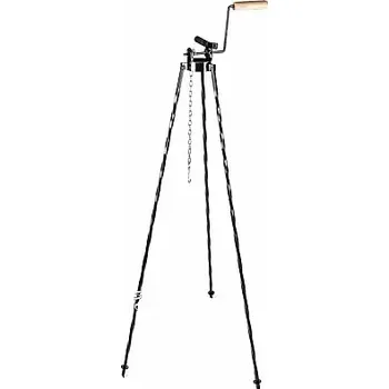 Outdoor vaření Trojnožka ocelová 1,25 m znchro s kladkou