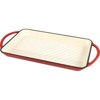 Pánev Litinový pekáč 33 x 21,5 x 3 cm červený