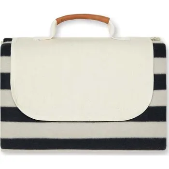 Pikniková deka Malá pikniková deka VINGA Alba z GRS RPET - Barva Černá