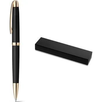 STRICKER Kovové kuličkové pero s otočným mechanismem EZEKIEL Barva: černá