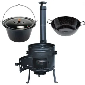 kotlíky Kotlíkový set Párty 2 v 1 smalt 36 cm hluboká pánev