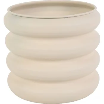 Váza Kovová váza Grayce L, krémová, 22,3 cm