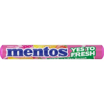 Bonbon Mentos FRUIT 38g cena za kartonové balení (Kartonové balení : 40 ks)