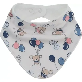 Dětské zboží ESITO | Slintáček bavlna Myšky - růžová / UNI