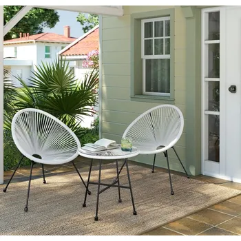 Zahradní sestava Song Balkonový nábytek – 3dílná sada zahradního nábytku (2 křesla + stolek)