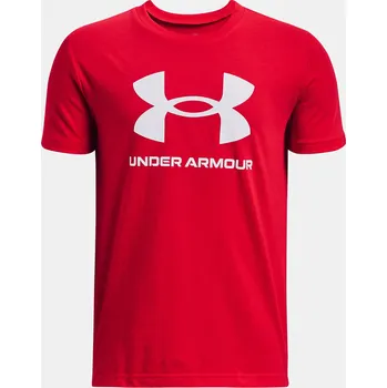 Dětská móda Under Armour Chlapecké tričko UA SPORTSTYLE LOGO SS 1363282-890 Červená YSM