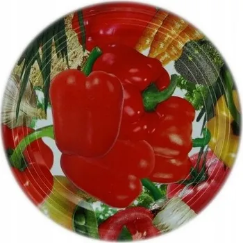 Víčko s se zeleninou Paprika Fi82 šroubovací víčko