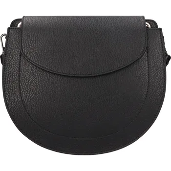 Kabelka Dámská kožená crossbody kabelka Italia Locita - černá