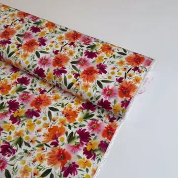 Viskóza STRETCH Flowers Sonja digital print