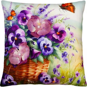 Polštář Dekorační polštář 3D SPRING MEADOW II. 40x40 cm Mybesthome Varianta: Povlak na polštář, 40x40 cm