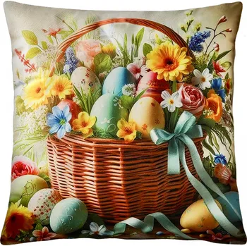 Polštář Velikonoční polštář HAPPY II. 45x45 cm Mybesthome Varianta: Povlak na polštář, 45x45 cm