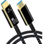 PremiumCord Ultra High Speed HDMI 2.1 optický fiber kabel 8K@60Hz,zlacené 15m