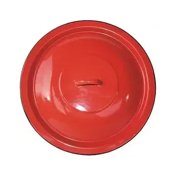 Outdoor vaření Poklice červená 18 cm BaB klasik madlo