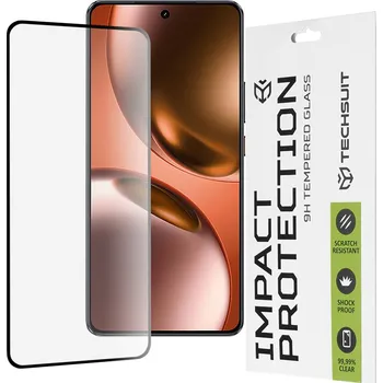 Techsuit - 111D Full Cover / Full Glue Glass - Realme GT 7 - černý