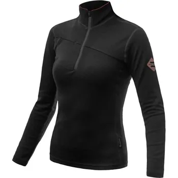 Mikina Sensor Merino Upper Zip dámské černá 2XL