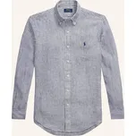 Polo Ralph Lauren Pánská Lněná Košile Custom Fit, tmavě modrá...