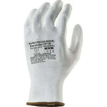 Pracovní oblečení Rukavice povrstvené PUBW, bílé, vel. 9 ( )