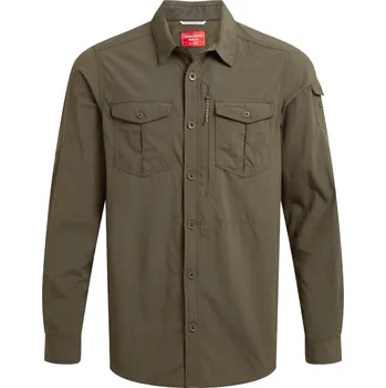Pánská košile Pánská košile Craghoppers NosiLife Adventure Long Sleeved Shirt III Velikost: M / Barva: zelená