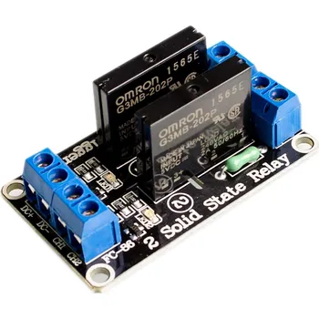 Relé LaskaKit_cz 2-kanály SSR Relé Modul 5VDC, Low Level, 250VAC 2A