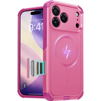 Pouzdro na mobilní telefon ESR - Cyber Halolock - iPhone 17 Pro - růžová