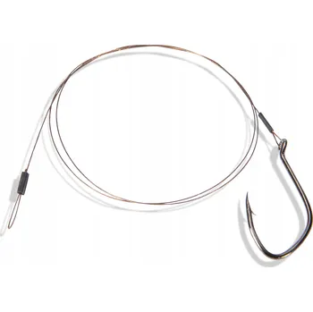 Ocel návazec Saenger 1x7 s jedním háčkem 9 kg 50 cm