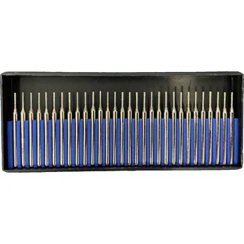 Fréza Diamantová brusná tělíska sada 30ks 1mm, #120 - válcová