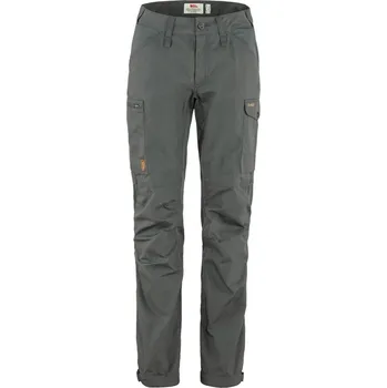 Dámské kalhoty kalhoty turistické dámské FJÄLLRÄVEN Kaipak Trousers Curved W Basalt - 46