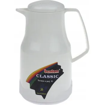 Termoska Termos na nápoje Bentom classic 1 l bílý