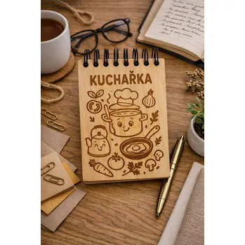 Dary dřeva Dřevěná kuchařka Velikost: A5
