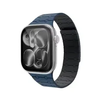 Řemínek na hodinky Epico Magnetic+ Silicone magnetický řemínek pro Apple Watch 42/44/45/46/49mm modrá (63418101600001)