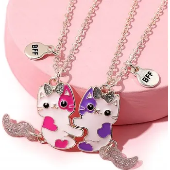 Náhrdelník NÁHRDELNÍK PŘÁTELSTVÍ best friends MAGNET KOČKY