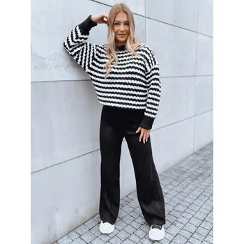 Dámské kalhoty Dámské široké kalhoty MOSSYMOOD černá Dstreet Barva: černá, Velikost: U