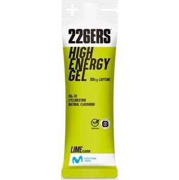 Fitness strava 226ERS High Energy Gel 76g Příchuť: Lime - Caffeine