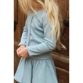 Dívčí oblečení Dětský kardigan Konges Sløjd ROLI CARDIGAN KS105055.PPY2 modrá 55X, vel. 122-128