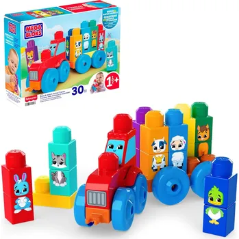Hračka pro nejmenší Fisher Price Traktor se zvířátky Mega Bloks