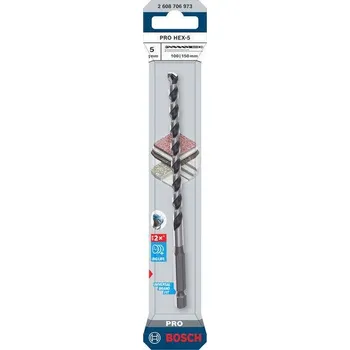 Vrták Bosch Vrták PRO HEX-5, 5 × 100 × 150 mm Professional (2608706973)