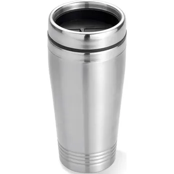 Termohrnek Dvouplášťový cestovní hrnek - Barva stříbrná