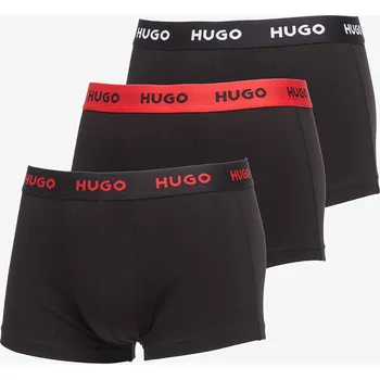 Boxerky Boxerky Hugo Boss Trunk 3-Pack Black M