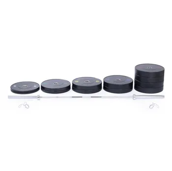 Olympijská činka TRINFIT 220 kg Bumper BLACK