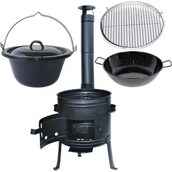 kotlíky Kotlíkový set Párty 3 v 1 smalt 45 cm hluboká pánev