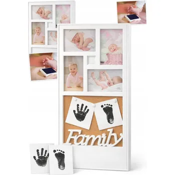 Rám na obraz Sada pro Otisk Ruce a Nohy Dítěte Památka Rámeček na Fotku Dárek