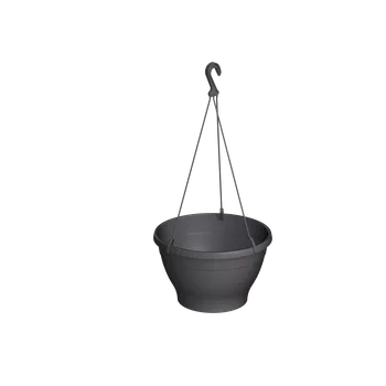 Květináč Gardino Gardino, Květináč ESPRIT závěsný průměr 26 cm, vysoký 16,5 cm, antracit