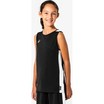 Pánské tričko KIPSTA Unisex basketbalové tílko 100 pro dospělé 8 LET ČERNÁ