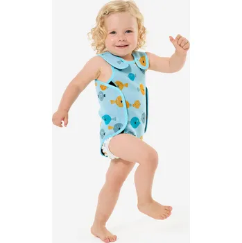 Neoprenové oblečení DECATHLON Neopren pro nejmenší Bodywarm 2 mm 73–81cm,12–18M ZELENÁ