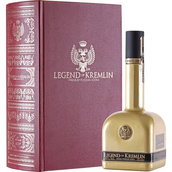 Vodka Legend of Kremlin Gold in Red Book 40% 0,7l (kazeta)