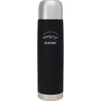 Termoska Vakuová termoska turistická Hi-Tec TEROS 1 l 1000 ml ocelová černá