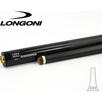 Kulečník Špice karambol Longoni Luna Nera 11,8mm/69, 71 cm VP2 Délka: 69 cm, Barva kostice: bílá, Taper - kužel: Eiffel