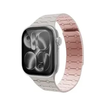Řemínek na hodinky Epico Magnetic+ Silicone magnetický řemínek pro Apple Watch 42/44/45/46/49mm bílá (63418103600001)