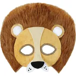 Plyšová škraboška Lev hnědá